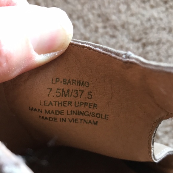 Lucky Brand Barimo Leather Toe Open Bootie Size 7.5 - Picture 11 of 11